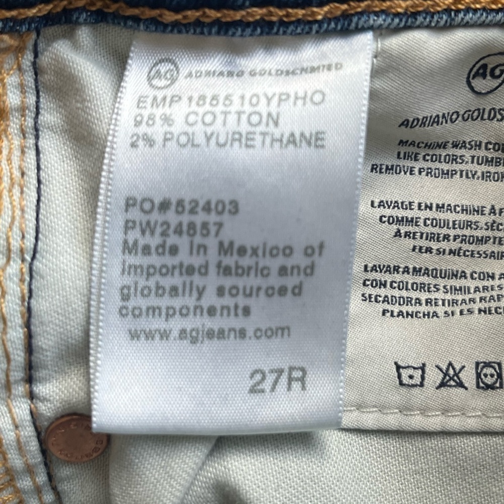 AG Jeans Prima Ankle Cigarette Jeans medium wash Adriano Goldschmied 27 - Picture 4 of 13